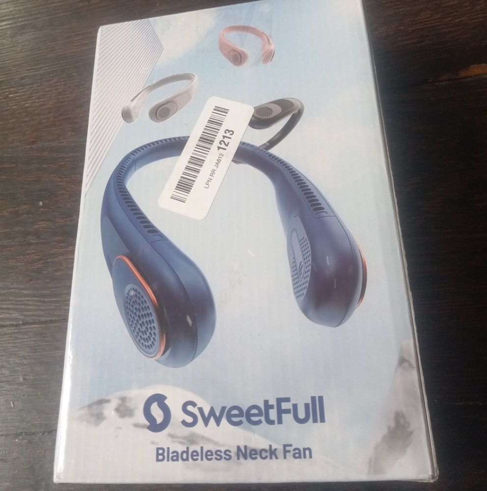 SWEETFULL Portable Neck Fan 360° Cooling Bladeless Personal Fan